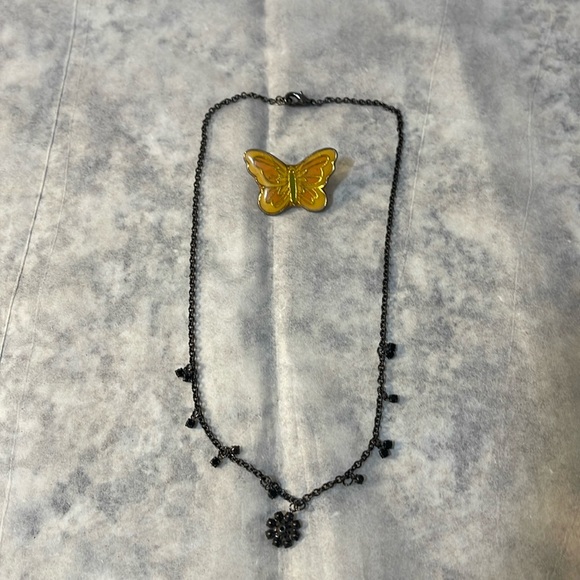 Jewelry - 🍀 Butterfly Necklace & Pin 🍀